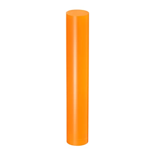 HARFINGTON Acrylic Clay Roller 6 Inch x 1 Inch Solid Non-Stick Plastic Round Tube Roller Polymer Clay Rod Fondant Rolling Pin for Shaping, Sculpting, Modeling DIY Crafts, Orange - color: Orange, size: 6 Inch x 1 Inch