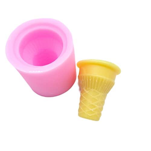 Ice cream cone mold mini cone model B Silicone Mold Wax mold Resin mold Soap mold Realistic Flexible mold (Only Cone mold) - style: Only Cone mold