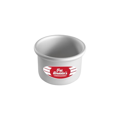 Fat Daddio's Anodized Aluminum Round Cake Pan, 4 x 3 Inch - size: 4 x 3 Inch, style: 3" Depth