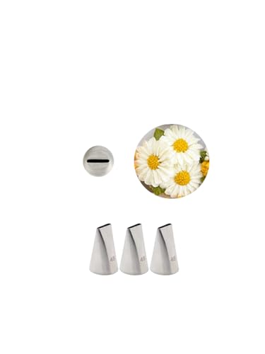 #45 Basketweave Piping Tip, Ribbon Frosting Tip for Cake Decorating, 3 Pcs - color: J