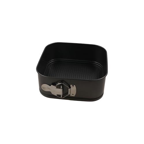 Springform Cake Pan Square Leakproof Nonstick Cheesecake Pans with Buckle Removable Bottom Carbon Steel Baking Tray