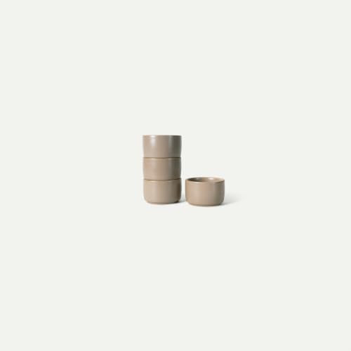 Mora Nano Ramekins Set of 4, 4oz Ceramic Pottery Sauce Cups - Microwave, Oven and Dishwasher Safe - Dusk - color: Dusk, size: Nano