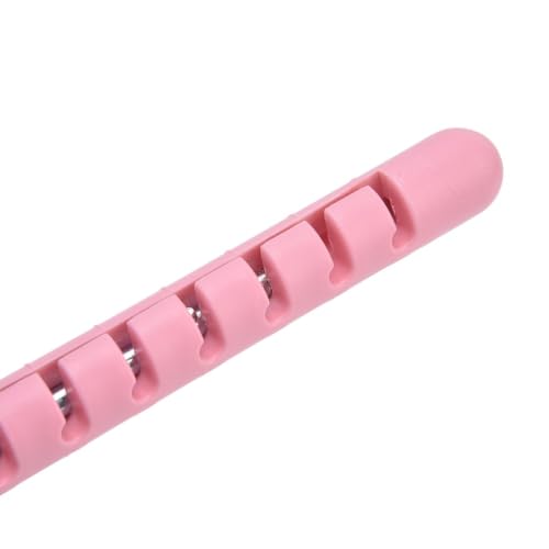 Adjustable Dough Cutter Roller, Multi Wheel Croissant Cutter Rolling Pin, ABS Pastry Roller for Bread Pizza Cookies, Grey Pink
