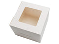 White Bakery Boxes 6x6x5 Inch - 12Pack Window Gift Boxes