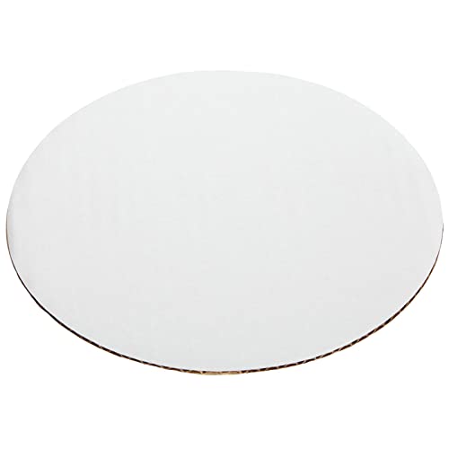 Juvale 6 Inch Round Cake Board - Cake Boards 6 Inch for Display - Disposable Tray Base for Easy Cleanup - Versatile Cardboard Circles for Crafts - 12 Pack, White