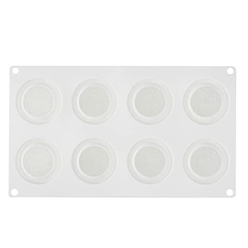 Pastry Tek 8 Cavities Pineapple Mold, 1 Oven-Ready Pineapple Jello Mold - Flexible, Freezable, White Silicone Tropical Fondant Mold, Easy Release, For Baking - Restaurantware - size: 1 Count, style: Pineapple