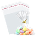200Pcs Cookie Bags 4x4 Inches Self Sealing Cellophane Bags Self Adhesive Resealable Clear Large Cookie Bags with Twist Ties for Cookies Party Favors Bag - size: 4x4 Inches