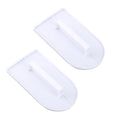 2pcs Fondant Smoother Tool, Professional Cake Scraper Smoother Plastic Icing Smoothing Paddle for Cake Decorating Sculpting Baking & Sugar Craft (White)