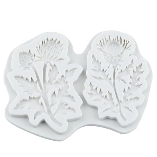 Thistle Flower Silicone Mold Flower Cake Decorating Fondant Molds - color: Style 17