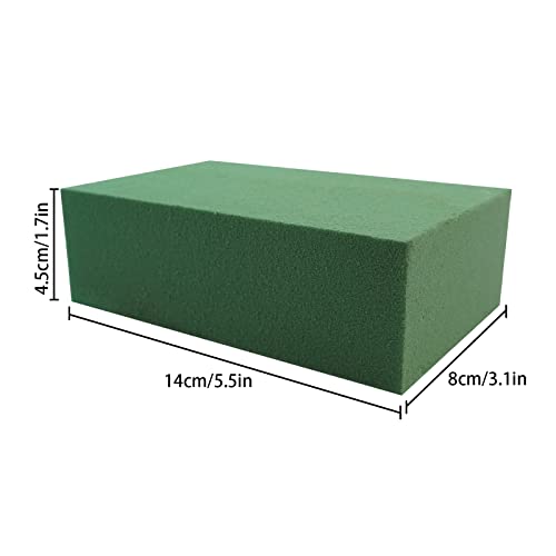 Prashent 35Pcs Floral Foam Blocks,Green Wet Dry Flower Foam Plant Foam for Fresh & Artificial Flower Arrangements DIY Craft 5.5”L x 3.1”W x 1.7”H - color: 35PCS-Blocks