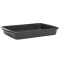 Oster Teston 13 x 9 Inch Rectangular Baking Pan, Nonstick Carbon Steel Cake Pan, Matte Black, PFAS-Free, Oven-Safe, Easy Clean Bakeware - color: Matte Black, size: 13" x 9" Rectangular Cake Pan