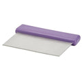 Winco DSC-2P, Allergen Free Dough Scraper with Stainless Steel Blade, Dough Cutter and Chopper with Purple Polypropylene Handle