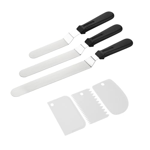 Offset Icing Spatula Set for Cake Decorating, Stainless Steel