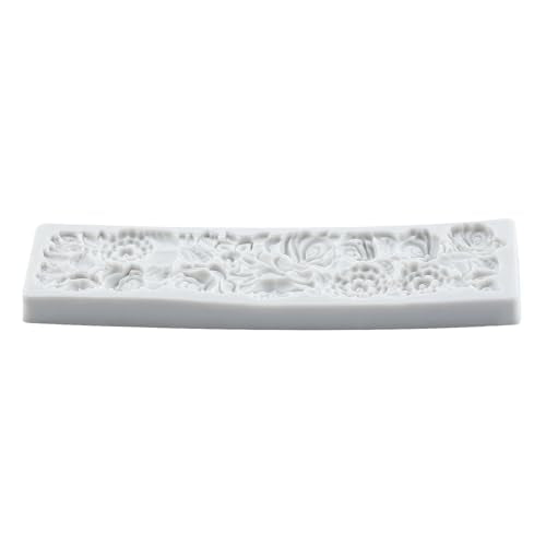 Baroque Flower Silicone Mold Relief Flower Lace Fondant Molds - color: Style ZK
