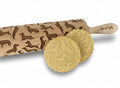 Dachshunds Pattern Embossing Rolling Pin Engraved Rolling Pin With Dogs Pattern