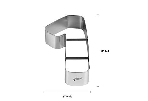 Ateco Extra Large Number 1 Cake Cutter, Silver - size: #1, 11-inches Tall