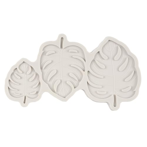 Tropical Leaf Silicone Mold Fern Leaves Fondant Molds Set of 5 - color: Style P