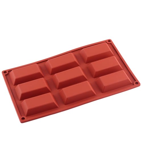 9 Cavity Trapezoid Blocks Silicone Candy Molds - color: Style C