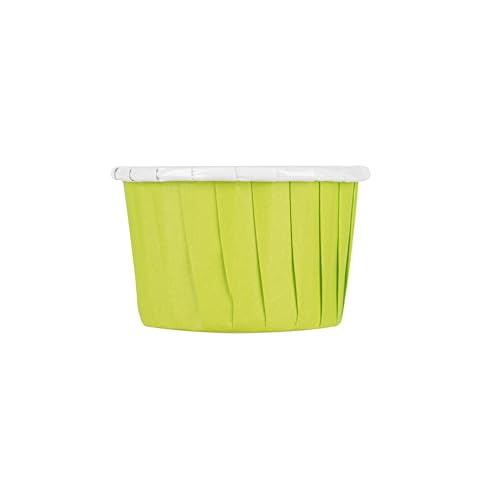 Restaurantware 2 oz Round Green Paper Eco Medium Baking Cup, 200 Pack - color: Eco Green, size: Medium