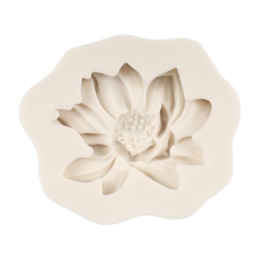 Rose Flower Silicone Mold Sunflower Peony Fondant Molds Set of 4 - color: Style A