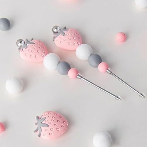 1pc Pink Professional Pastry Scriber Needle,Cookie Biscuit Scriber Needle Strawberry Sugarcraft Needle Sugar Stir Tool For Professional Pastries Bakeware