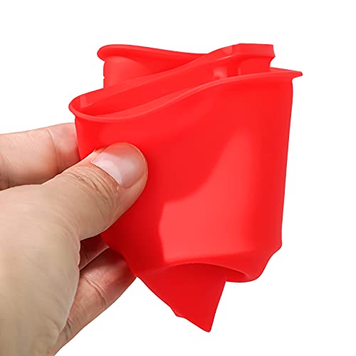12pcs Silicone Cake Mold Baking Round Cake Molds 4 Inch Non-Stick Baking Pan Kitchen Silicone Cake Molds for Baking(Red, Blue, 4inch) - color: Red,Blue