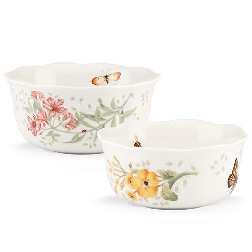 Lenox Butterfly Meadow Nesting Bowls, Set of 2 - - style: Nesting Bowls, Set of 2
