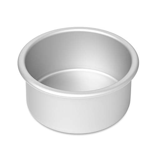 Last Confection 4 x 2 Inch Round Cake Pans, Set of 2 Anodized Aluminum Cake Pans Baking Tins - size: 2 Pack - 4" x 2" Deep