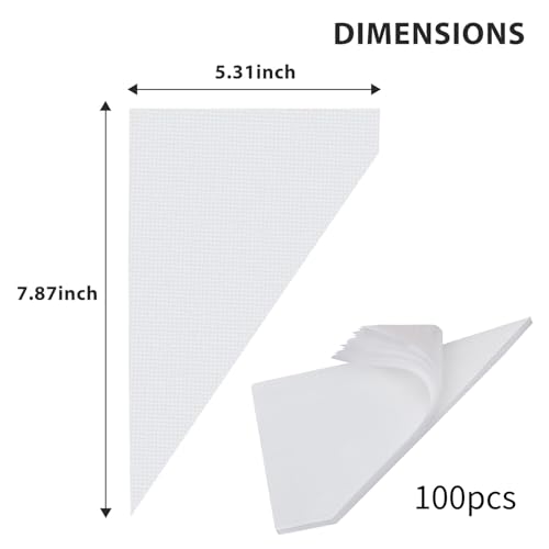 Disposable Small Piping Bags,8 inch,Extra Durable Mini Piping Bags-100Count
