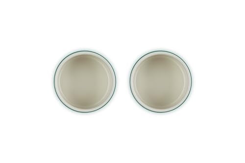 Le Creuset Stoneware Round Straight Wall Ramekin, Set of 2, Artichaut - color: Artichaut