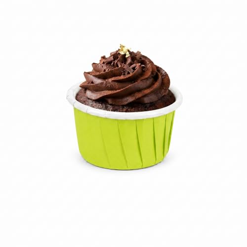 Restaurantware 2 oz Round Green Paper Eco Medium Baking Cup, 200 Pack - color: Eco Green, size: Medium