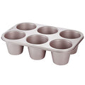 CHEFMADE Muffin Cake Pan, 6-Cavity Non-Stick Jumbo Cupcake Pan Bakeware for Oven Baking (Champagne Gold) - size: 06 - Jumbo 6 Cups