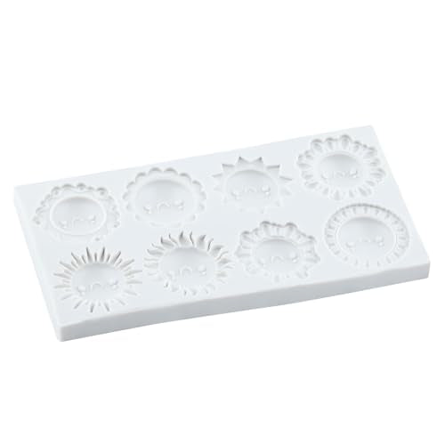 Sun Fondant Molds Smiling Sun Face Silicone Chocolate Mold - color: Style F
