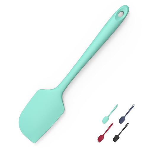 Doosu 600°F Heat Resistant Silicone Large Spatula, 11.4in, Aqua Sky - color: Aqua Sky, size: 11.4in (Flat Spatula)