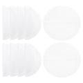 uxcell 15 Pcs 7.5 Inch Non-Stick Silicone Steamer Liners Mesh Mat, Reusable Round Steamer Mesh Pastry Dumplings Pad Mat, White - size: 7.5 inch