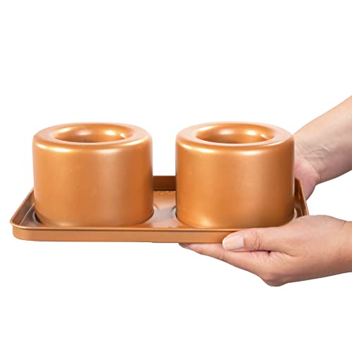 Cook’s Choice Stainless Steel Food Bowl Maker & Muffin Pan w/Recipe Book - color: Muffin