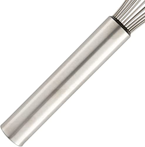 TrueCraftware- 10" Stainless Steel Piano Whip Whisk Commercial Kitchen Heavy Duty Balloon Wire Whisk Egg Beater for Baking Mixing Blending Stirring - color: Piano Wire Whisk, size: 10 Inch