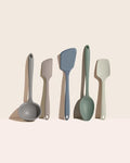 GIR: 5-Piece Silicone Ultimate Kitchen Utensils Set – Earthy Neutrals - color: Earthy Neutrals, size: 5 - Piece Set