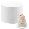 12 Inch Cake Drum 15 Pack Round Cake Boards White 1/2” Thick Cake Drums Corrugated Cardboard Cake Base Board for Multi-Layer Cakes Sturdy Cake Decorating Supplies - size: 12 Inch - 15 Pack