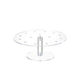 Clear Round Acrylic 16 Holes Push Pop Cake Stand for Party, Wedding, Bakery (9.44'' of Diameter)