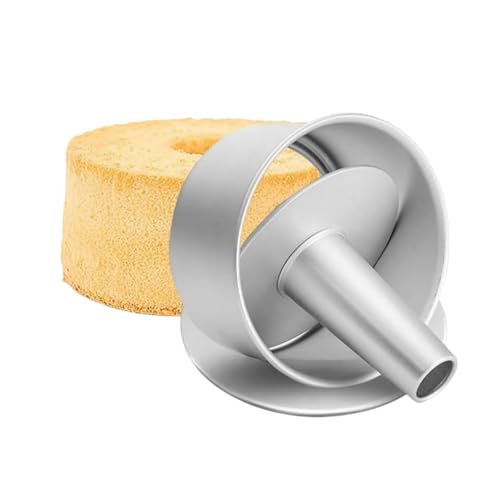 XZJMY Angel Food Cake Pan 5Inch 3 pcs set Food Cake Pan Round Baking Pan with Removable Loose Bottom, Heavy Duty Bakeware Round Tube Pan for Home Kitchen and Catering (5")