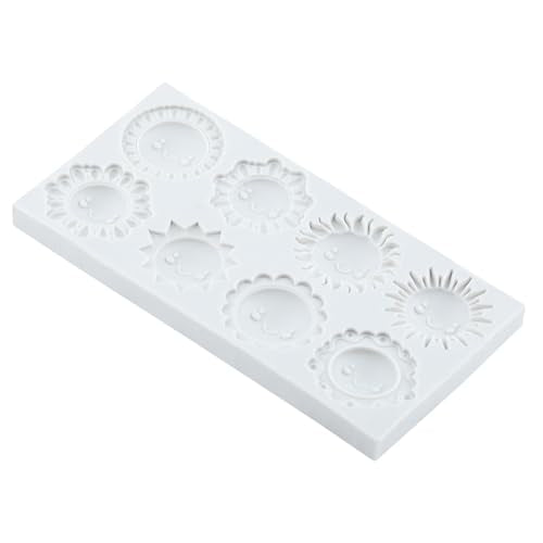 Sun Fondant Molds Smiling Sun Face Silicone Chocolate Mold - color: Style F