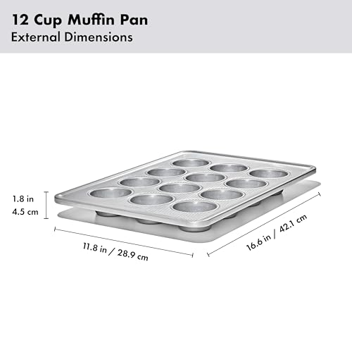 OXO Good Grips Non-Stick Pro Clear Coated Metal Bakeware 12 Cup Muffin Pan, Muffin Pan - style: 12 Cup Muffin
