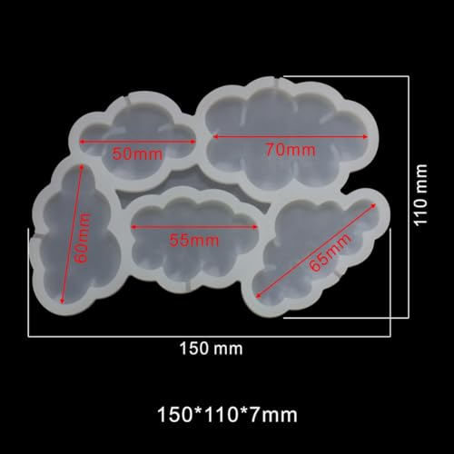 mostsom 2pcs/lot Cloud Shape Silicone Lollipop Mold Cake Decorating Supplies 3D Snack Tool Kitchen Tools Baking Tool (K_ Cloud) - size: K_ Cloud