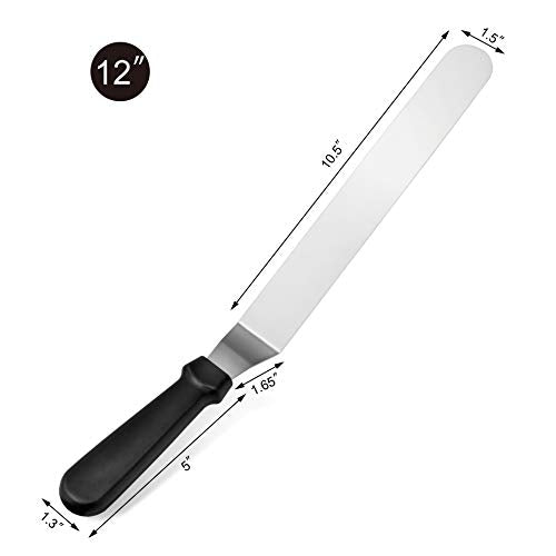 New Star Foodservice Angled Icing Spatula, 12 Inch Blade, 17 Inch Overall - size: 12-Inch Angled
