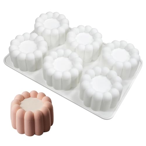 mostsom Silicone Flower Mousse Cake Mold Ice Cream Chocolate Mold Soap 3D Cupcake Bakeware Baking Dish Cake Pan Muffin Mould (A_ Flower)