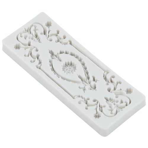 Baroque Fondant Mold Curlicues Scroll Lace Silicone Molds Set of 4 - color: Style I