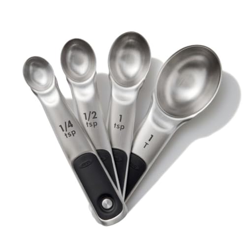 OXO Good Grips 4 Piece Stainless Steel Measuring Spoon Set - size: 4 count, style: Spoons