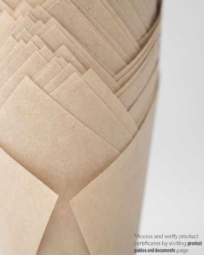 Bake Choice 200pcs Natural Tulip Cupcake Liners for Baking, EU 75GSM Paper - color: Natural-Pro