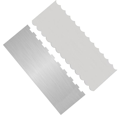 8.7 Inch Stainless Steel Cake Scraper, 2 Pieces - size: 2 Pieces
